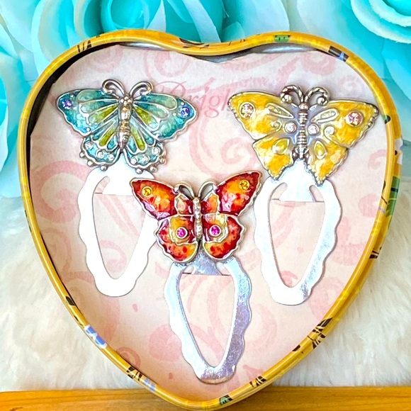 Brighton FLUTTER FANTASY Butterfly Flower BeeNecklace Bracelet Earrings RARE - Picture 15 of 17